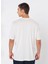 Bisiklet Yaka Baskılı Ekru Erkek T-Shirt 6dztjs ZJA5Z 1116 4