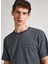 Bisiklet Yaka Çizgili Antrasit Erkek T-Shirt PM509387 977 Carlısle 3