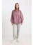 Coool Oversize Geniş Kalıp Fermuarlı Dik Yaka Sırt Baskılı Kalın Sweatshirt D7564AX24WN 2