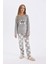 Kız Çocuk Pijama Takımı Looney Tunes Pelüş Uzun Kollu Üst Uzun Alt D1069A824WN 2