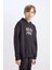 Erkek Çocuk Oversize Geniş Kalıp Sırt Baskılı Kapüşonlu Sweatshirt D7115A824WN 4