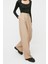 Kadın Boru Paça Regular Dokuma Wide Leg Geniş Paça Yüksek Bel Pantolon 3