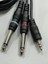 5 Metre 3.5 mm Stereo 6.3 mm Mono Amfi Kablosu 2x6.3 mm 3.5mm Stereo Kablo 2