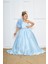 Mavi Rosetta Kız Çocuk Abiye Elbise 4