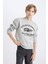 Erkek Çocuk Bisiklet Yaka Baskılı Kalın Sweatshirt D4345A824WN 4