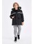 Erkek Çocuk Çıkarılabilir Suni Kürk Yaka Kapüşonlu Pelüş Astar Parka C8786A824WN 2