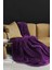 Deluxe Wellsoft Battaniye Mor Çift Kişilik 200 x 220 cm 3