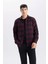 Regular Fit Polo Yaka Kareli Flanel Uzun Kollu Uzun Kollu GÖMLEK E0983AX24WN 1
