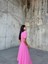 Berra Karpuz Kol Midi Elbise 2249 Pembe 5