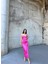Iris Gloplu Midi Elbise 24858 Pembe 1