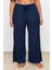 Büyük Beden Kadın Polyester Bisiklet Yaka Kısa Kol Bisiklet Yaka 3lü Örme Pijama Takımı 5