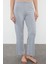 Kadın %100 Pamuk Gömlek Yaka Kısa Kol 100% Pamuk Çiçek Detaylı Örme Pijama Takımı 4