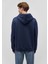 Erkek Sweatshirt Lacivert M0S10275-70490 Kapüşonlu  Loose 4