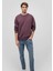Erkek Sweatshirt Vişne M0S10276-70260 Bisiklet Yaka Loose 2