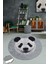 Huge Panda Djt Çap Dekoratif Modern Yıkanabilir Kaymaz Taban Halı 140 x 140 1