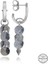 Swarovski Crystal Taşlı Gümüş Salkım Sallantılı Çivili Kadın Küpe 1