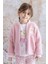Kız Bebek Tavşan Nakışlı Peluş Mont - Pembe 1