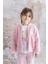 Kız Bebek Tavşan Nakışlı Peluş Mont - Pembe 2