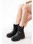 868-2015 Siyah Fermuarlı Günlük Kadın Bot 2