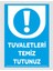 Tuvaletleri Temiz Tutalım Tabela Levha 24X34 cm Pvc 1
