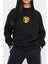 Pikachu Anime Baskılı Siyah Kadın Erkek Pamuklu Sweatshirt Cu42 1