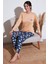 Streç Regular Fit Beli Lastikli Bisiklet Yaka Pijama Takımı Kadın Pijama Takımı 65714101 1