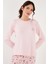 Streç Regular Fit Beli Lastikli Bisiklet Yaka Pijama Takımı Kadın Pijama Takımı 65714101 5