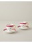 English Home Retro Flowery New Bone China 4 Parça 2 Kişilik Kahve Fincan Takımı 100 ml Beyaz - Bordo 1