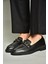 T314598009 Siyah Loafer Makosen Kadın Ayakkabı 3