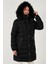 Regular Fit Çıkarılabilir Kapüşonlu Fermuarlı Cepli Şişme Mont Kadın Mont 497EMİLY 4
