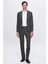 Slim Fit Gri Düz Mono Yaka Çift Yırtmaçlı Astarlı Takim Elbise 4HF05ORT01577 2