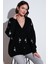 Çiçek Işlemeli Oversize Fit V Yaka Düğmeli Hırka Bayan Hırka 4616191 1