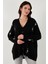 Çiçek Işlemeli Oversize Fit V Yaka Düğmeli Hırka Bayan Hırka 4616191 4