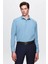 Slim Fit Petrol Italyan Yaka Dar Kesim Klasik Kravatlık Uzun Kollu Kolay Ütülenebilir Nefe 2HF02ORT5185 2
