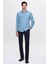 Slim Fit Petrol Italyan Yaka Dar Kesim Klasik Kravatlık Uzun Kollu Kolay Ütülenebilir Nefe 2HF02ORT5185 5