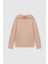 Relaxed Fit Bej Pamuklu Logo Baskılı Sweatshirt 8HCE2ORT01001 5
