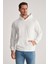 Relaxed Fit Beyaz Pamuklu Logo Baskılı Sweatshirt 8HCE2ORT01001 1