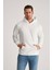 Relaxed Fit Beyaz Pamuklu Logo Baskılı Sweatshirt 8HCE2ORT01001 2