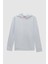 Relaxed Fit Beyaz Pamuklu Logo Baskılı Sweatshirt 8HCE2ORT01001 6