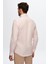 Slim Fit Pembe Keten Görünümlü Gömlek 0HC02ORT05265 5