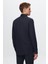 Slim Fit Lacivert Armürlü Gömlek 7HF02ORT02100 4