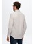 Slim Fit Vizon Keten Görünümlü Gömlek 0HC02ORT05265 4