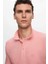 Ds Damat Regular Fit Pembe Pike Dokulu %100 Pamuk Kıvrılmaz Polo Yaka Nakışlı T-Shirt 4HC14ORT51000 3