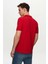 Regular Fit Kırmızı Pike Dokulu %100 Pamuk Kıvrılmaz Polo Yaka Nakışlı T-shirt 4HC14ORT51000 4