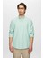 Ds Damat Slim Fit Yeşil Çizgili Gömlek 0HC02ORT11265 1