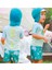 Erkek Bebek 3'lu Set- Upf 50 + Güneş Korumali Sort Mayo + Tshirt 'u + Sapka Seti Cute Dıno 1