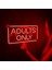 Adults Only Neon Duvar Dekoru | Kırmızı Led, Metal Üzerine Neon Tabela | 41 cm x 22,5 cm 1