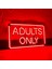 Adults Only Neon Duvar Dekoru | Kırmızı Led, Metal Üzerine Neon Tabela | 41 cm x 22,5 cm 4