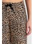 Kadın Leopar Süet Pijama Pantolon 5
