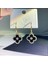 Runkaitongmoda Kedi Gözü Elmas Küpe Kadın Ilkbahar ve Yaz Ince Yeni Stil Işık Lüks High-End Küpe (Yurt Dışından) 1